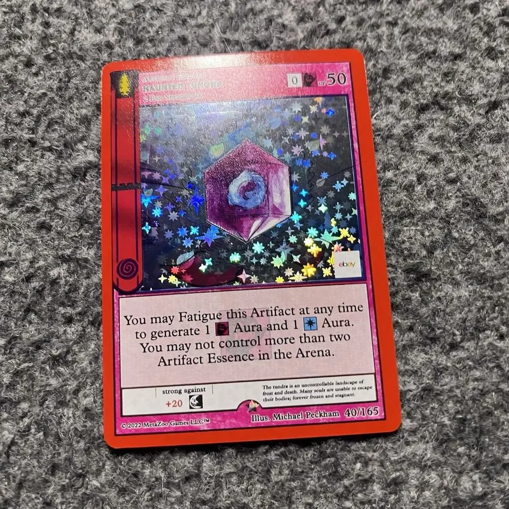 MetaZoo x Ebay Haunted Tundra Wilderness Full Holo Foil Card 40/165 NM